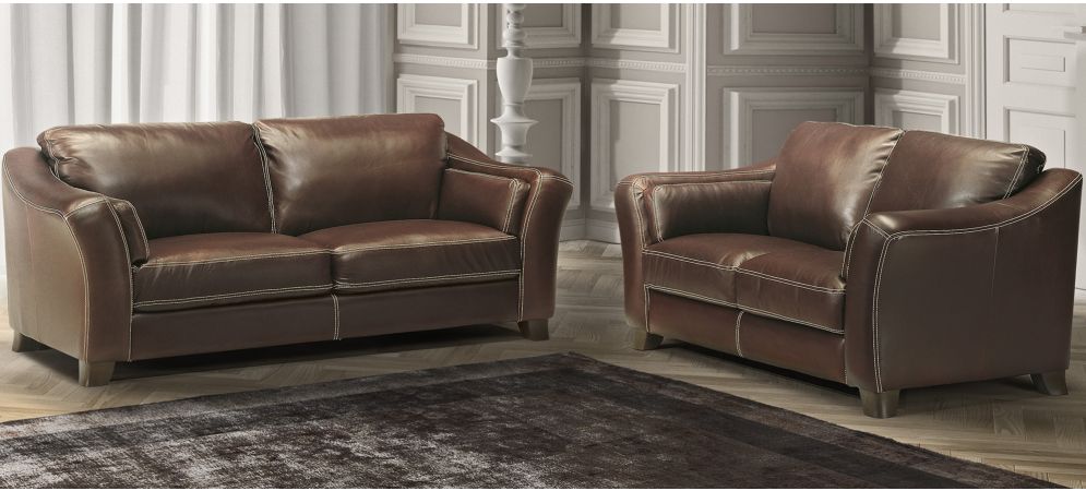 Piccadilly Light Brown Leather 3+2 Sofa Set With Wooden Legs Newtrend Available In A Range Of Leathers And Colours 10 Yr Frame 10 Yr Pocket Sprung 5 Yr Foam Warranty