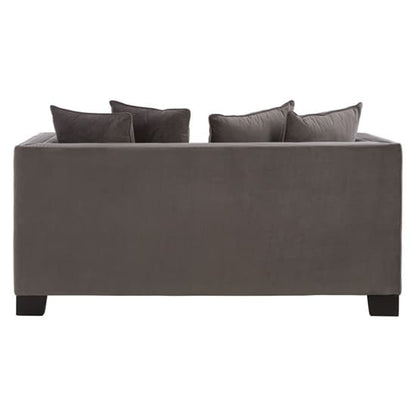 Pipirima Upholstered Velvet 2 Seater Sofa In Cyan Brown