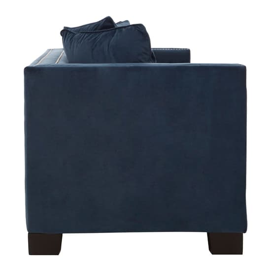 Pipirima Upholstered Velvet 2 Seater Sofa In Midnight Blue