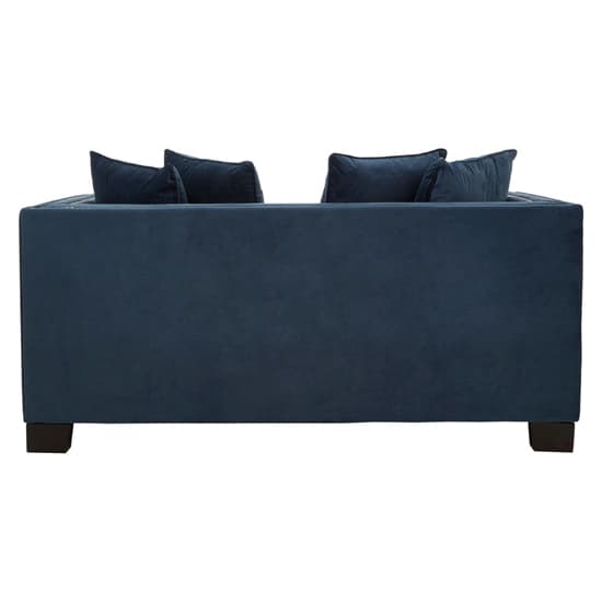 Pipirima Upholstered Velvet 2 Seater Sofa In Midnight Blue