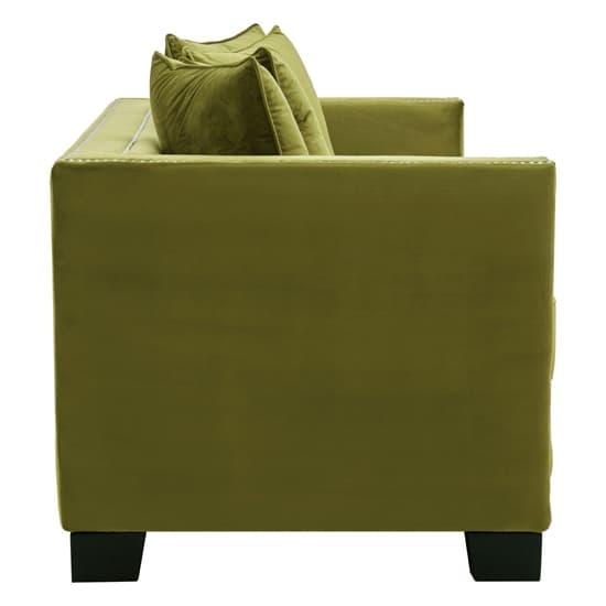 Pipirima Upholstered Velvet 2 Seater Sofa In Moss Green