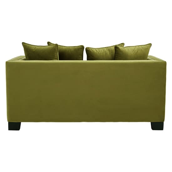 Pipirima Upholstered Velvet 2 Seater Sofa In Moss Green