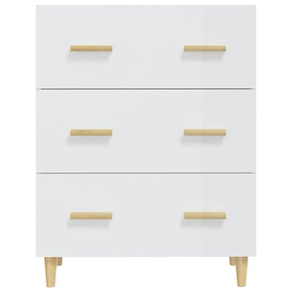 Pirro High Gloss Chest Of 3 Drawers In White