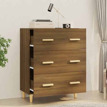 Pirro Wooden Chest Of 3 Drawers In Brown Oak