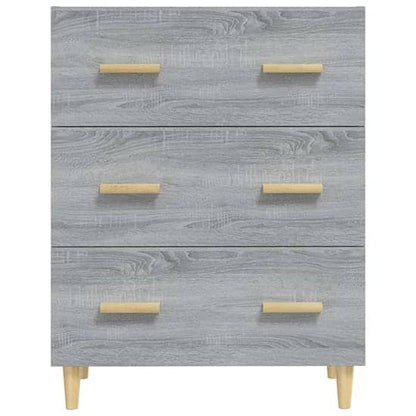 Pirro Wooden Chest Of 3 Drawers In Grey Sonoma Oak