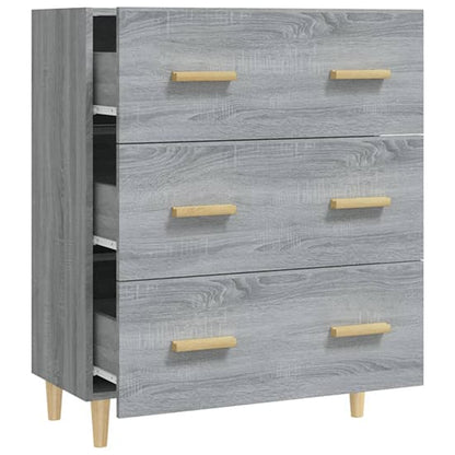 Pirro Wooden Chest Of 3 Drawers In Grey Sonoma Oak