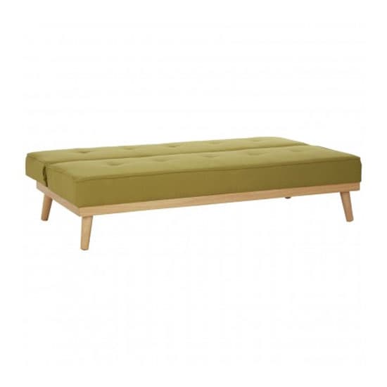 Porrima 3 Seater Fabric Sofabed In Green