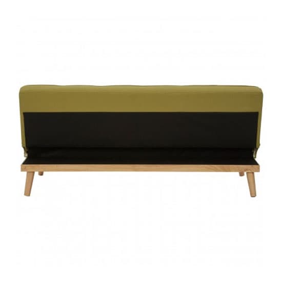 Porrima 3 Seater Fabric Sofabed In Green