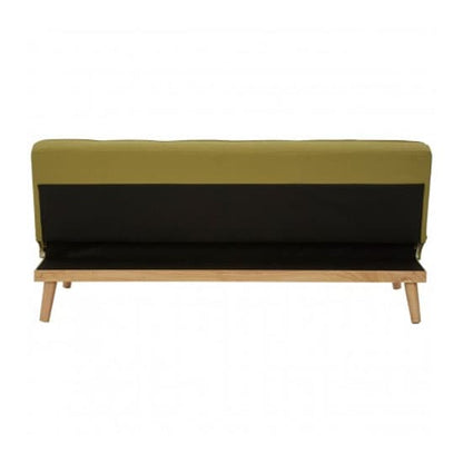 Porrima 3 Seater Fabric Sofabed In Green