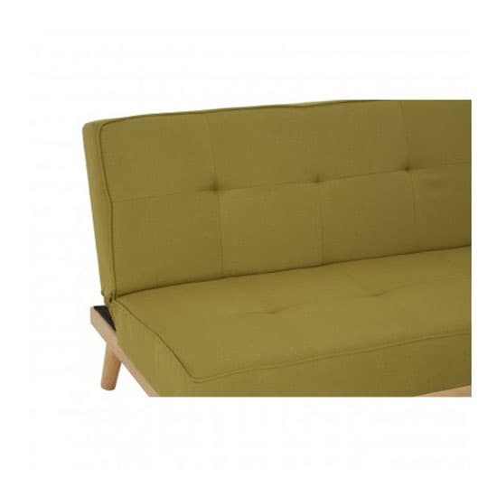 Porrima 3 Seater Fabric Sofabed In Green