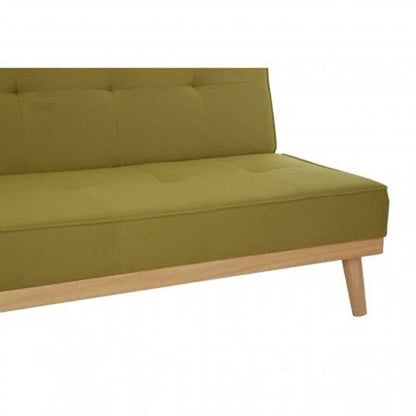 Porrima 3 Seater Fabric Sofabed In Green