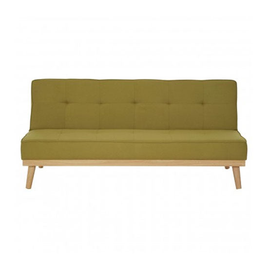 Porrima 3 Seater Fabric Sofabed In Green