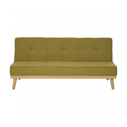 Porrima 3 Seater Fabric Sofabed In Green