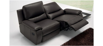 Brown Semi-Aniline Leather Electric Recliner Sofa Set - 3 + 2 Seating with 10-Year Frame Warranty and Multiple Color Options