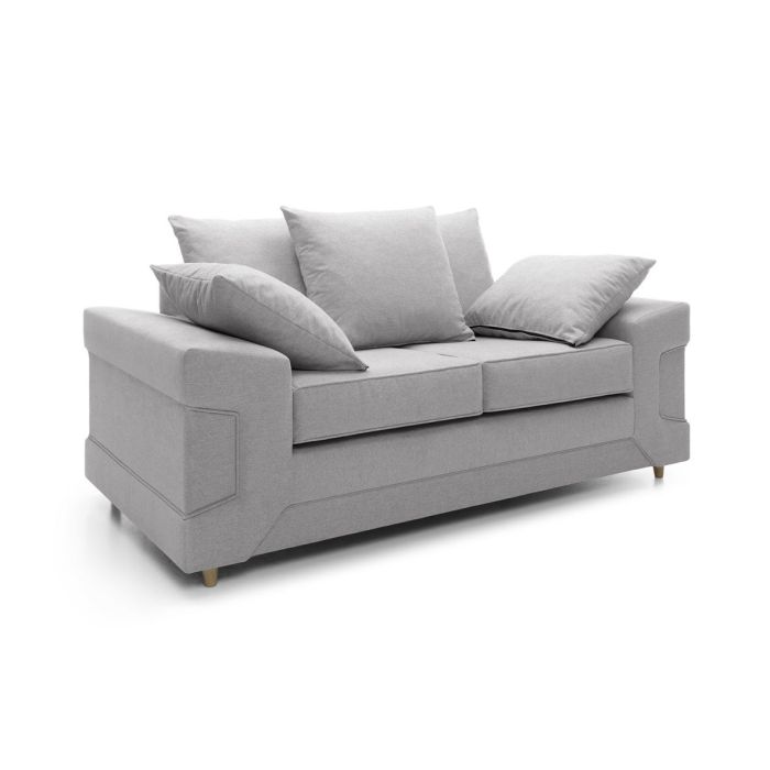 Romeo 2 Seater Sofa - Light Grey Fabric