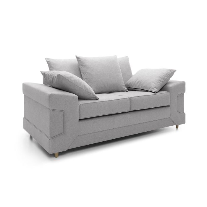 Prime 2 Seater Sofa - Light Grey Fabric