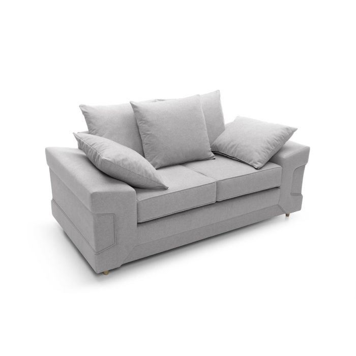 Romeo 2 Seater Sofa - Light Grey Fabric