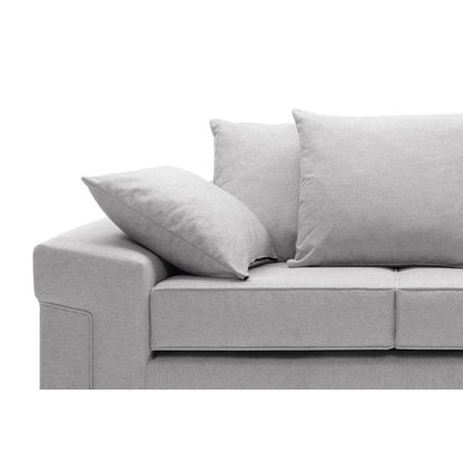 Romeo 2 Seater Sofa - Light Grey Fabric