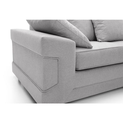 Romeo 2 Seater Sofa - Light Grey Fabric