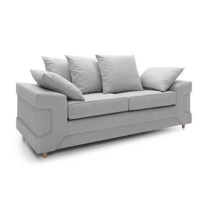 Prime 3 Seater Sofa - Light Grey Fabric