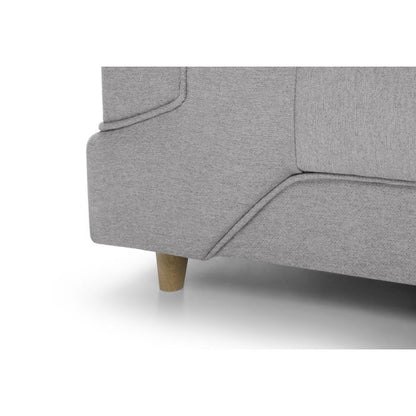 Prime 3 Seater Sofa - Light Grey Fabric