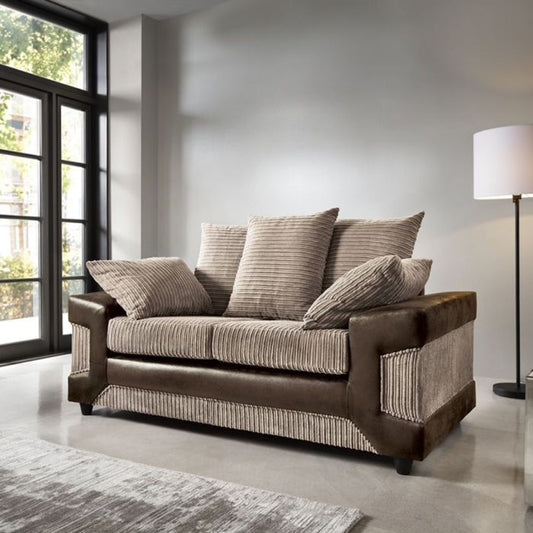 Dyno 2 Seater Sofa - Brown Fabric