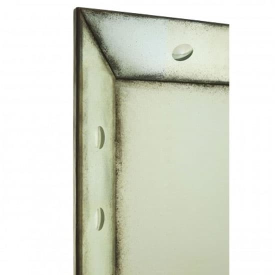 Raze Large Bubble Effect Wall Mirror In Antique Brass Frame