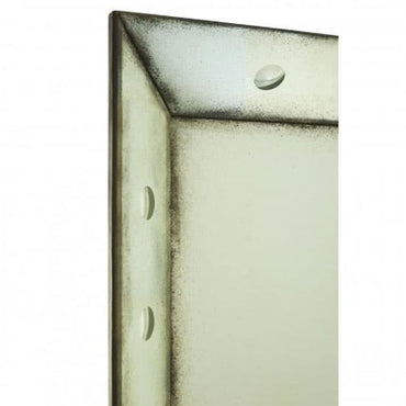 Raze Large Bubble Effect Wall Mirror In Antique Brass Frame