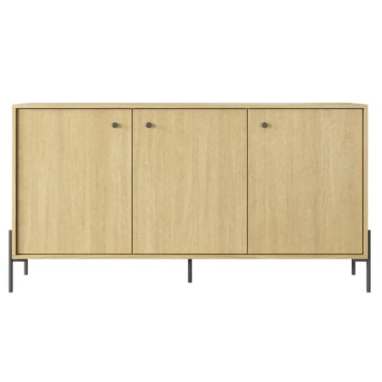 Salta Wooden Sideboard With 3 Doors In Scandi Oak