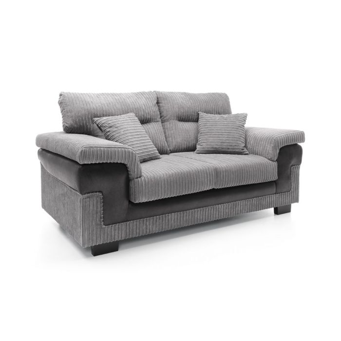 Nathaniel 2 Seater Sofa - Grey Fabric