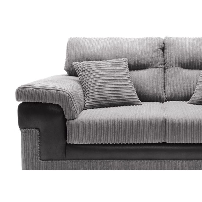 Nathaniel 2 Seater Sofa - Grey Fabric