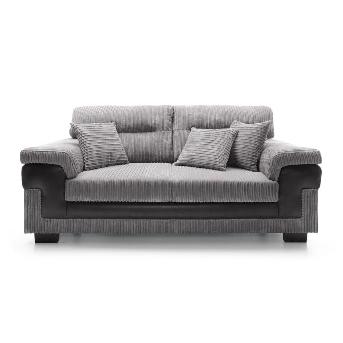 Nathaniel 3 Seater Sofa - Grey Fabric