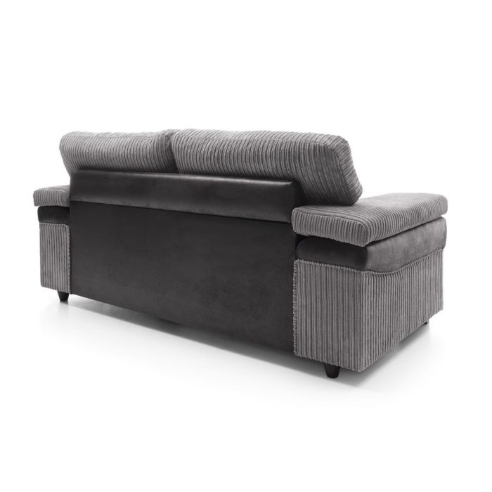 Nathaniel 3 Seater Sofa - Grey Fabric