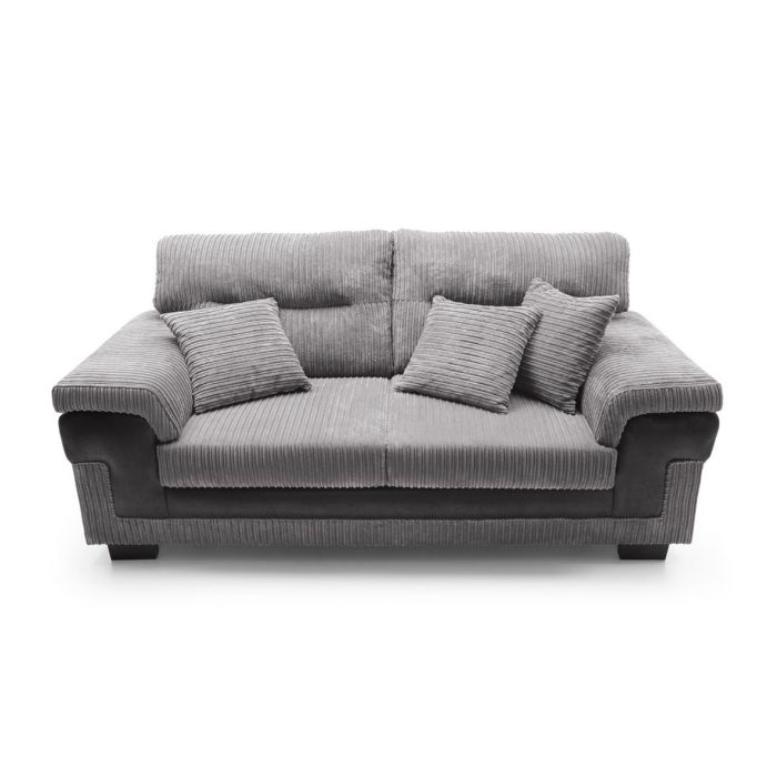 Nathaniel 3 Seater Sofa - Grey Fabric