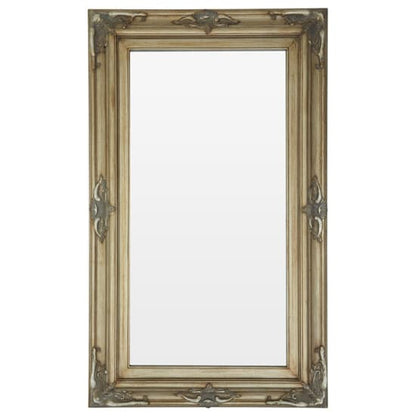 Saran Rectangular Wall Bedroom Mirror In Antique Gold Frame