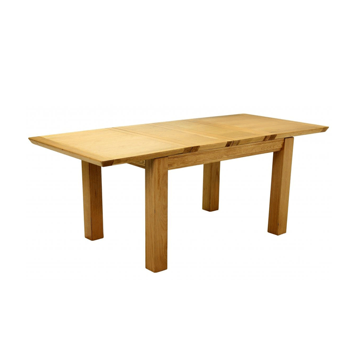 Helston Extending Dining Table Solid American Oak Veneer Natural - Large