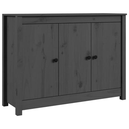 Secia Pinewood Sideboard With 3 Doors In Grey