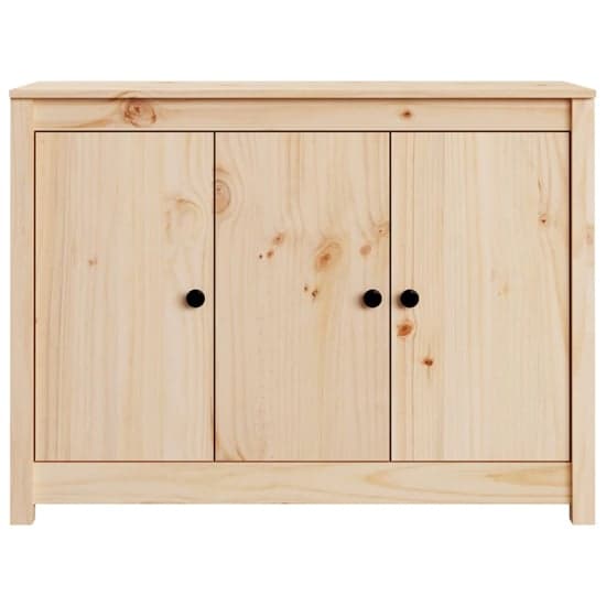 Secia Pinewood Sideboard With 3 Doors In Natural