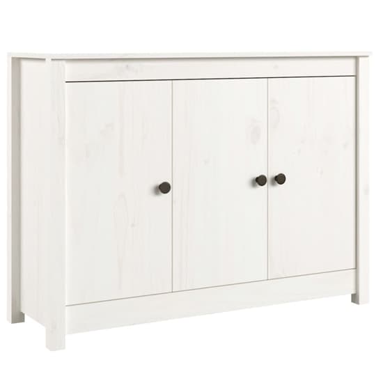 Secia Pinewood Sideboard With 3 Doors In White