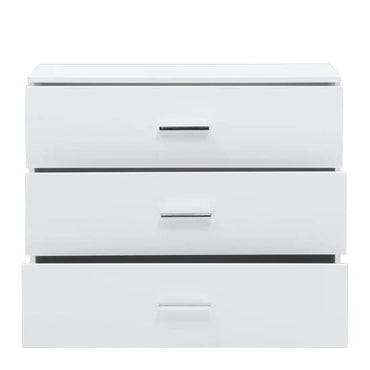 Senoia High Gloss Chest Of 3 Drawers In White