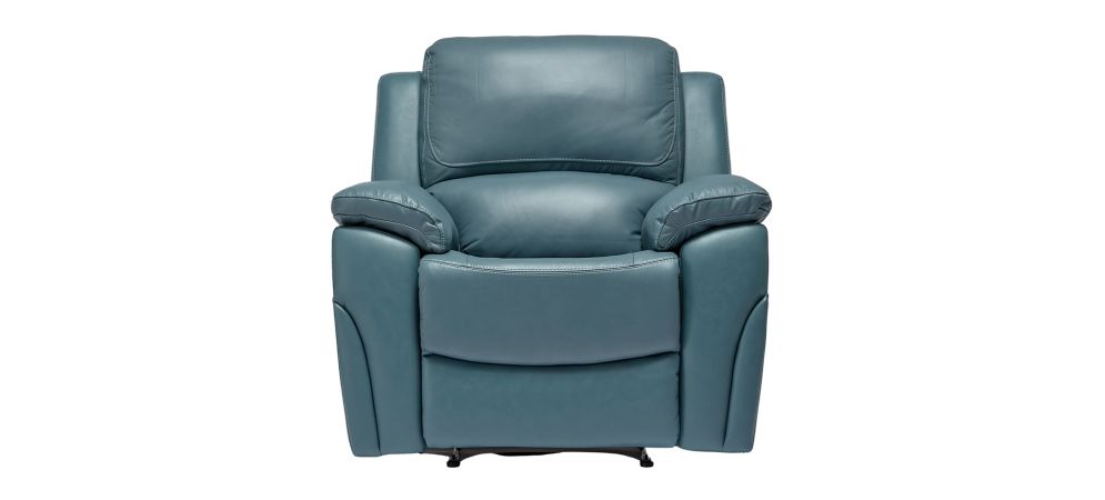 Serena Pearl Grey Leather Recliner Sofa Set with Hardwood Frame - 3-Seater, 2-Seater, and Armchair Options Available in Sky Blue and Black