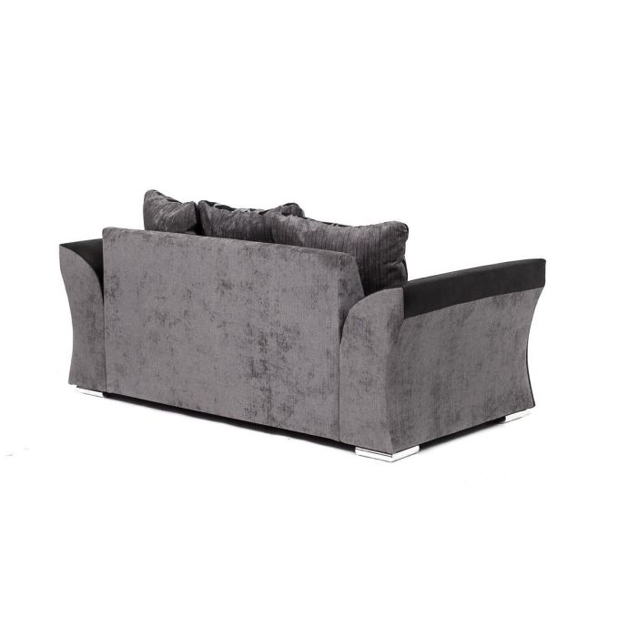 Faro 2 Seater Sofa - Black Fabric