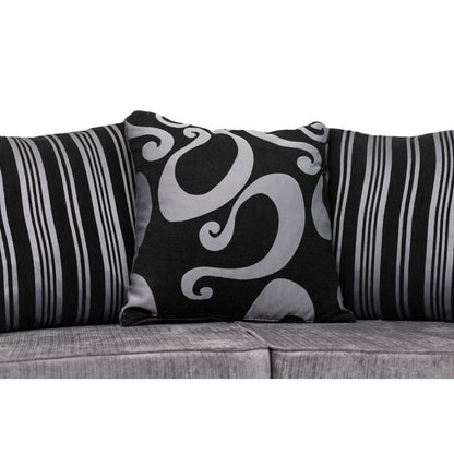 Faro 2 Seater Sofa - Black Fabric