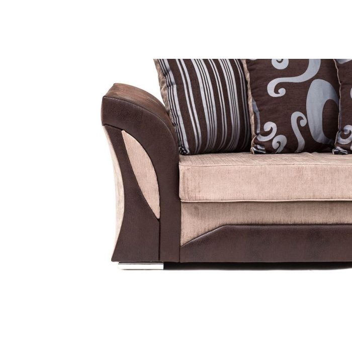 Faro 2 Seater Sofa - Brown Fabric