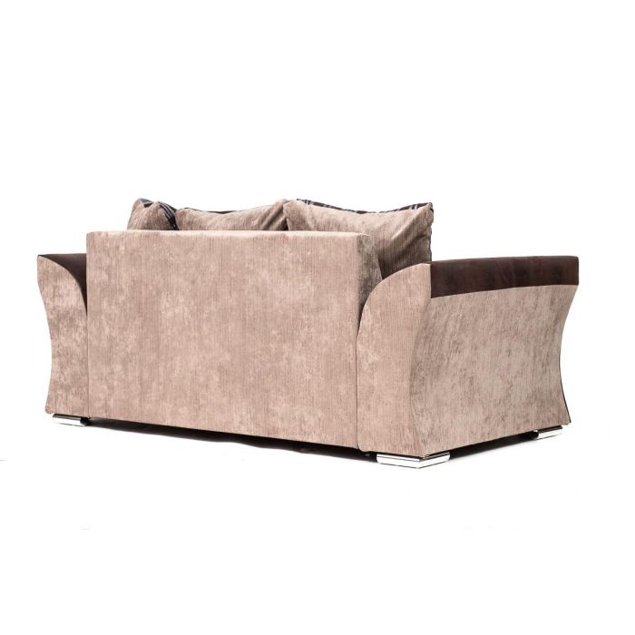 Faro 2 Seater Sofa - Brown Fabric