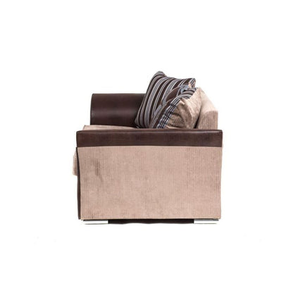 Faro 2 Seater Sofa - Brown Fabric