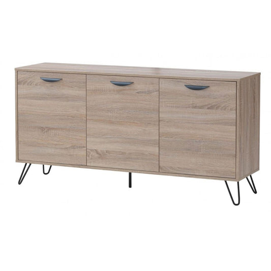 Rixton 3 Door Sideboard - Oak Effect - Nestium