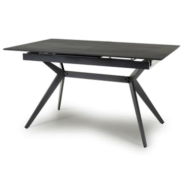 Tarsus Extending Ceramic Top Dining Table In Black