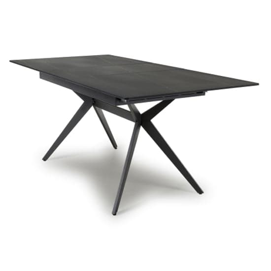 Tarsus Extending Ceramic Top Dining Table In Black