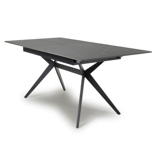 Tarsus Extending Ceramic Top Dining Table In Grey